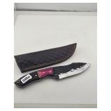 Custom Hand Forged Damascus Hunting Knife 346e