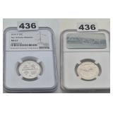 2019 P San Antonio Missions Quarter NGC MS 67