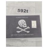 VONHEYDRECKS SKULL AND CROSSBONES .999 SILVER