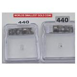 India Vijayanagara Bele Smallest Gold Coin ICG