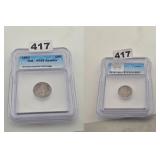 1891 Seated Liberty Silver Dime ICG VF35 Det