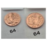 Scottsdale Mint Lion .999 Fine Copper Round