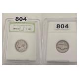 1949 Jefferson Nickel INB Graded Slab Coin