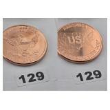 USA EAGLE MAP ONE NATION UNDER GOD COPPER .999