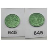 1977 NEW ORLEANS MARDI GRAS OKEANOS DOUBLOON
