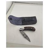 Custom Damascus Steel Folding Pocket Knife