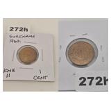 1962 Suriname 1 Cent Copper Coin KM# 11 Unc