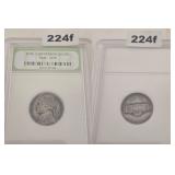 1940-D JEFFERSON NICKEL INB GRADED HOLDER