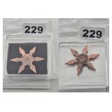 Custom American Flag Star Design Copper Coin