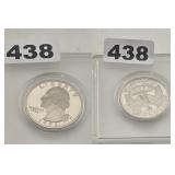 1993-S US WASHINGTON SILVER QUARTER PROOF DCAM