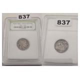 Vintage Indian Head Buffalo Nickel INB Slabbed