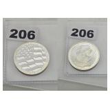 Golden State Mint Eagle Flag .999 Fine Silver
