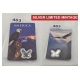 America .999 Fine Silver Colorized Eagle Title