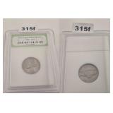 1951 Jefferson Nickel INB Slabbed Copper Coin