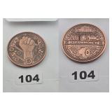 Dirty Hands Clean Money .999 Fine Copper Round