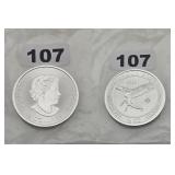 2021 Canada $2 Arctic Fox .9999 Fine Silver