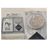 Fine Recycled .999 Pure Silver Crystal Item