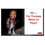 Donald Trump Chucky Parody Trading Card