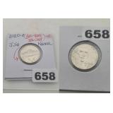 2020-P Beehive Die Chip Jefferson Nickel UNC