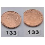 Mercury Dime Design .999 Fine Copper Round