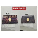 2026 250 Years 999 Pure Gold Low Mintage COA
