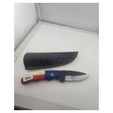 Vintage 1981 Texas Flag Style Hunting Knife