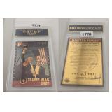 Donald Trump Butler PA Rally Fight Card Slabbed