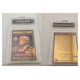 Donald Trump 2024 President Gold Plated Card