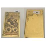 2024 WYOMING 1 GOLDBACK 1/1000 24K GOLD AURUM