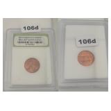 1970-S Copper Lincoln Cent BU Scarce INB Slab