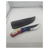 Texas Flag Custom Fixed Blade Knife & Sheath