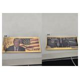 Donald Trump Presidential Bill 24K Pure Gold