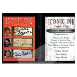 Iconic Ink Mantle Gehrig Musial Fac Autos