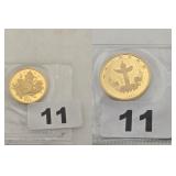 1997 China 10 Yuan Gold Auspicious Child Proof