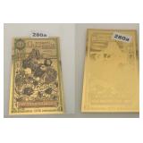 2024 WYOMING 1 GOLDBACK 1/1000 24K GOLD NOTE