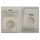 2007-D Washington Quarter BU INB Slab 42 Chars