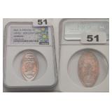 2021 NGC Disney Spaceship Earth Copper Penny