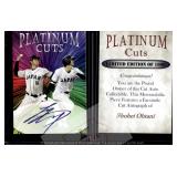 Shohei Ohtani Platinum Cuts Facsimile Auto