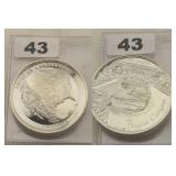 AMERICAN LANDMARKS GRAND CANYON 2 OZ SILVER