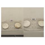 Two 1989 Canada 1 oz Silver Maple Leaf Coins