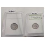 1938 JEFFERSON NICKEL UNCIRCULATED INB SLAB