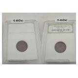 San Francisco Mint Copper Wheat Cent INB Slab
