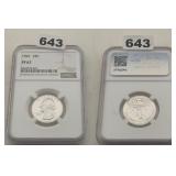 1961 Washington Silver Quarter NGC PF 67 Proof