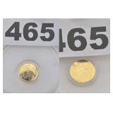 Egyptian Eye of Horus .999 Gold Proof Round