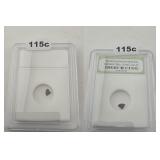 INB Slabbed Roman Widow Mite Bronze Coin 2pc