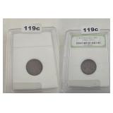 San Francisco Mint Copper Wheat Cent INB Slab