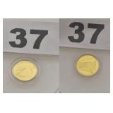 USA Map Eagle 1/500th oz .9999 Fine Gold Coin