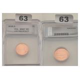 2025-D MS67 RD Copper Penny LYP Rare ICG Slab