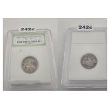 Indian Head Buffalo Nickel INB Graded Holder