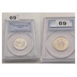 2005-S Oregon Silver Quarter PCGS PR69DCAM Proof